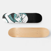 Das Skateboard der Denkerin (Horizontal)