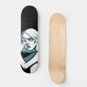 Das Skateboard der Denkerin (Vorderseite)
