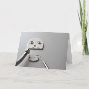 Das Skelett, das zahnmedizinische Behandlung Karte