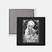 Das Skelett der Reader-Tarot-Karte Bookween S Magnet (Vorderseite/Rückseite)