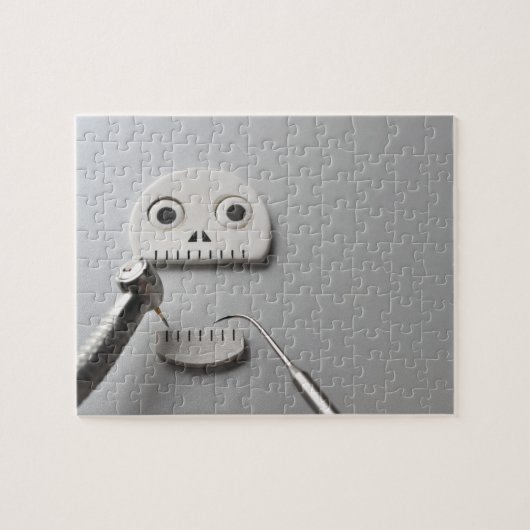 Das Skelett, in dem eine zahnärztliche Behandlung  Puzzle (Horizontal)
