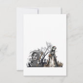 Das Skelett und die Corpse Bride. Dankeskarte (Vorderseite)