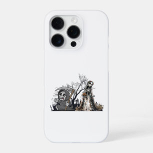 Das Skelett und die Corpse Bride. iPhone 16 Pro Hülle