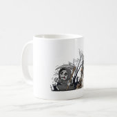 Das Skelett und die Corpse Bride. Kaffeetasse (Vorderseite Links)