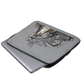 Das Skelett und die Corpse Bride. Laptopschutzhülle (Vorne Knopf)