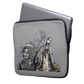Das Skelett und die Corpse Bride. Laptopschutzhülle (Vorderseite Links)