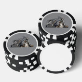 Das Skelett und die Corpse Bride. Pokerchips (Stapel)