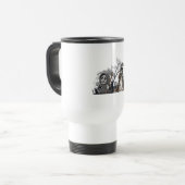 Das Skelett und die Corpse Bride. Reisebecher (Vorderseite Links)