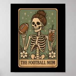Das Skeletts-Game Day Prou der Football Mama Tarot Poster