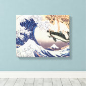 Das Skelettspektakel in der Großen Welle Leinwanddruck (Insitu (Holzboden))