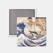 Das Skelettspektakel in der Großen Welle Magnet (Vorderseite/Rückseite)