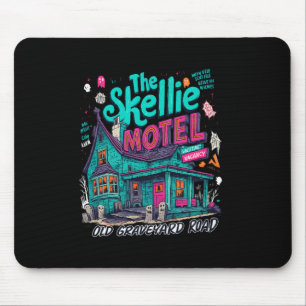 Das Skellie Motel Spooky Season Halloween Pumpkin Mousepad