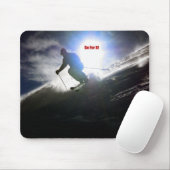 Das Ski fahren, streben es an! Mousepad (Mit Mouse)