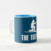 Das Skigebiet Telemark Zweifarbige Tasse (Vorderseite Links)