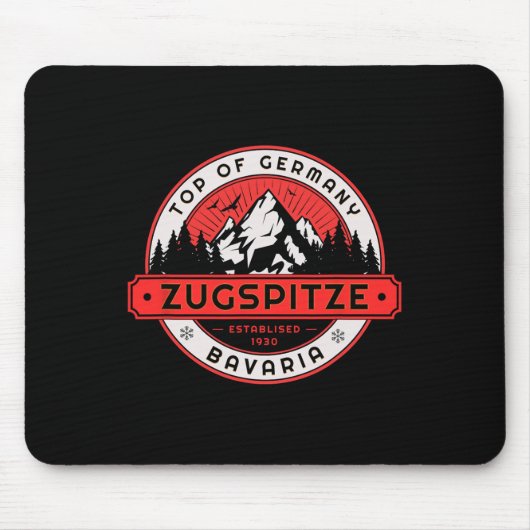 Das Skigebiet Zugspitze Mousepad (Vorne)