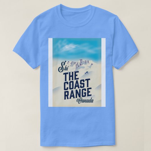 Das Skipposter der Küste Kanadas T-Shirt (Design vorne)