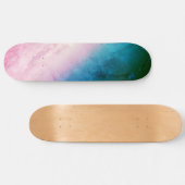 Das Sky Skateboard Deck, Blau und Rosa Hues (Horizontal)