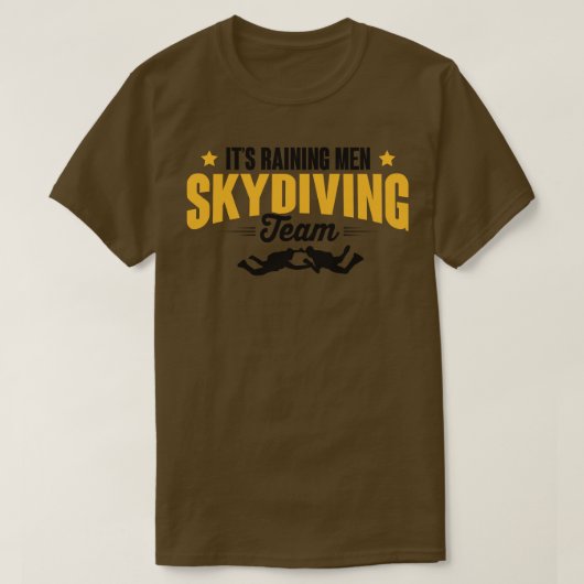 Das Skydiving-Team der regenden Männer T-Shirt (Design vorne)