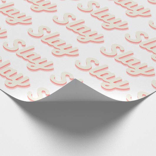 Das Slay-Muster Geschenkpapier (Ecke)