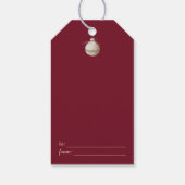 Das Sleigh-Festival von Santa Bear Geschenkanhänger (Rückseite)