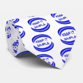 Das Slogan für die Erholung in Blau behalten Krawatte (Gerollt)