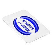 Das Slogan für die Erholung in Blau behalten Magnet (Rechte Seite)