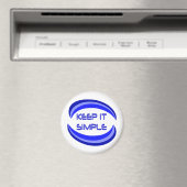 Das Slogan für die Erholung in Blau behalten Magnet (In Situ (Geschirrspüler))