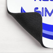 Das Slogan für die Erholung in Blau behalten Mousepad (Ecke)