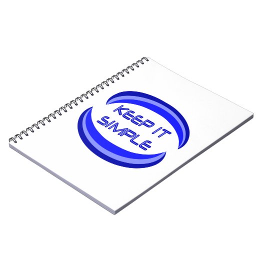 Das Slogan für die Erholung in Blau behalten Notizblock (Linke Seite)