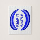 Das Slogan für die Erholung in Blau behalten Puzzle (Vertikal)
