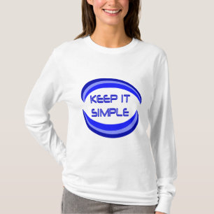 Das Slogan für die Erholung in Blau behalten T-Shirt