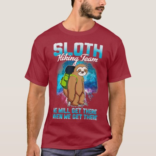 Das Sloth Wander Team Shirt wird bei uns ankommen (Vorderseite)