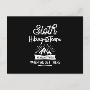 Das Sloth Wander Team wird bei uns ankommen Postkarte