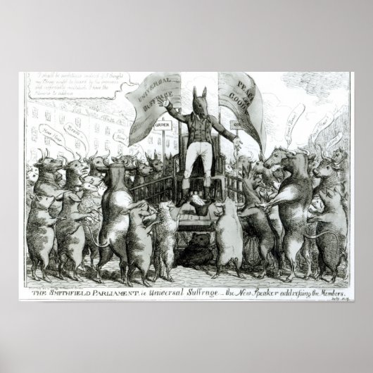 Das Smithfield-Parlament: Universelles Wahlrecht Poster (Vorne)