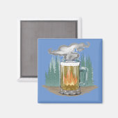 Das Smokey-Bier Magnet (Vorderseite/Rückseite)
