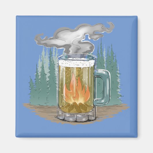 Das Smokey-Bier Magnet (Vorne)