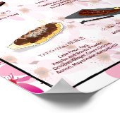 DAS SNACK POSTER, 16X20, SAKURA HINTERGRUND POSTER (Ecke)