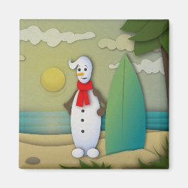 Das Snowman Magnet Sommerzeit