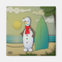 Das Snowman Magnet Sommerzeit