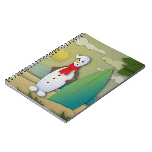 Das Snowman-Notebook im Sommer Notizblock (Linke Seite)