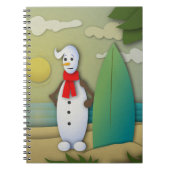 Das Snowman-Notebook im Sommer Notizblock (Vorderseite)