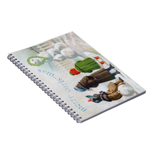 Das Snowman Spiral Foto Notebook Notizblock (Rechte Seite)