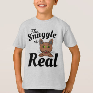 Das Snuggle ist ein echtes Niedliches Cat T-Shirt