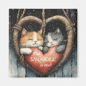 Das Snuggle ist eine echte gemütliche Cat-Liebe Magnet (Vorne)