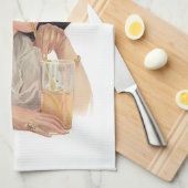 Das Soda-Mädchen in einem Hut Handtuch (Viertel Falte)