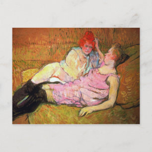 Das Sofa von Toulouse-Lautrec Postkarte