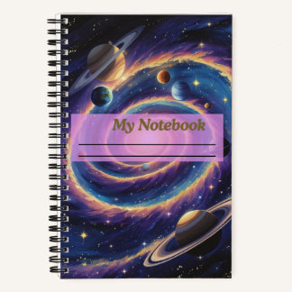 Das Solarsystem Galaxie Notizblock