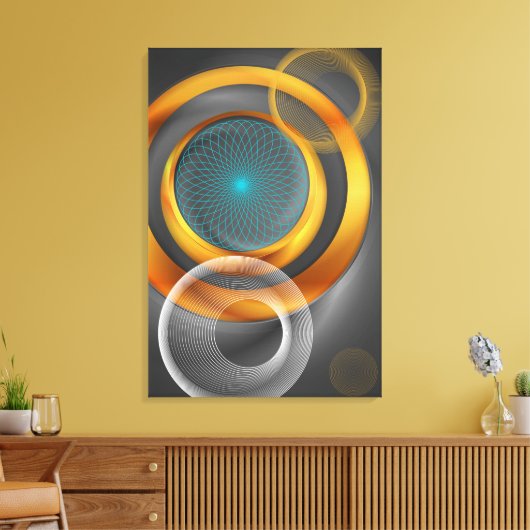 DAS SOLARSYSTEM LEINWANDDRUCK (Insitu (Wohnzimmer))