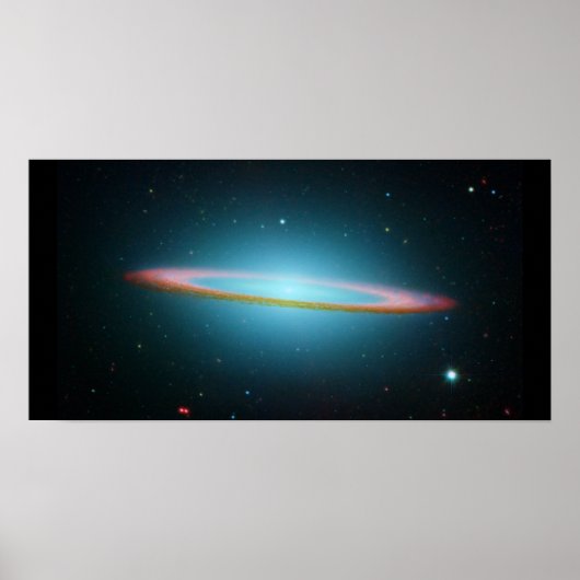 Das Sombrero Galaxy Poster (Vorne)
