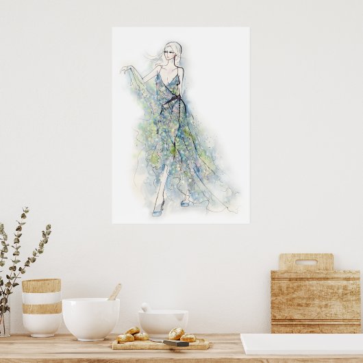 Das Sommerkleid Poster (Küche)